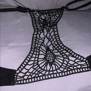 Xilaration Crochet Back Front Close Bikini Top